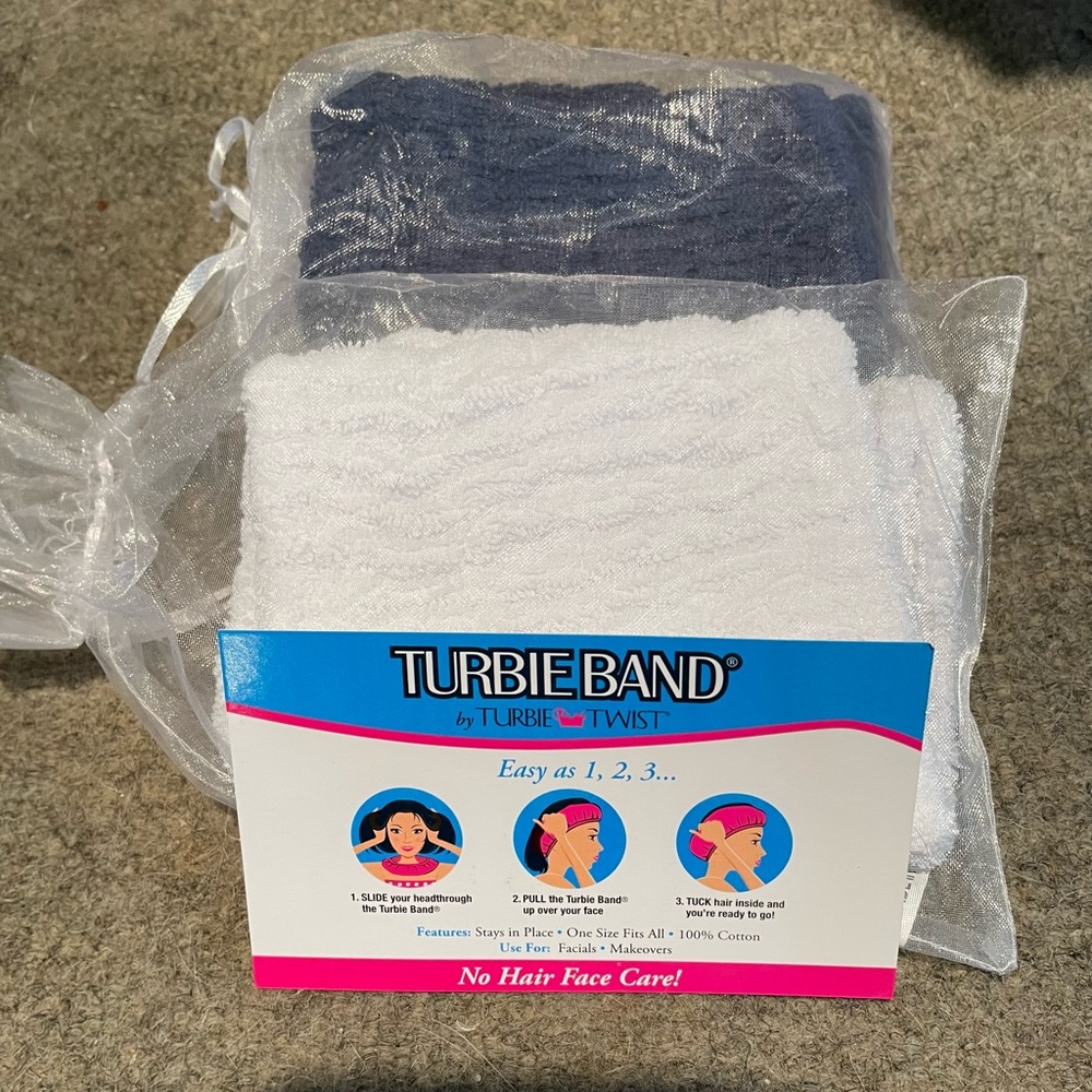 Turbie Band by Turbie Twist - white or navy